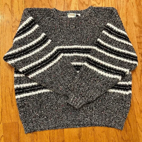 Men’s Vintage 80’s 90’s Retro Crewneck Sweater XL Wool Blend